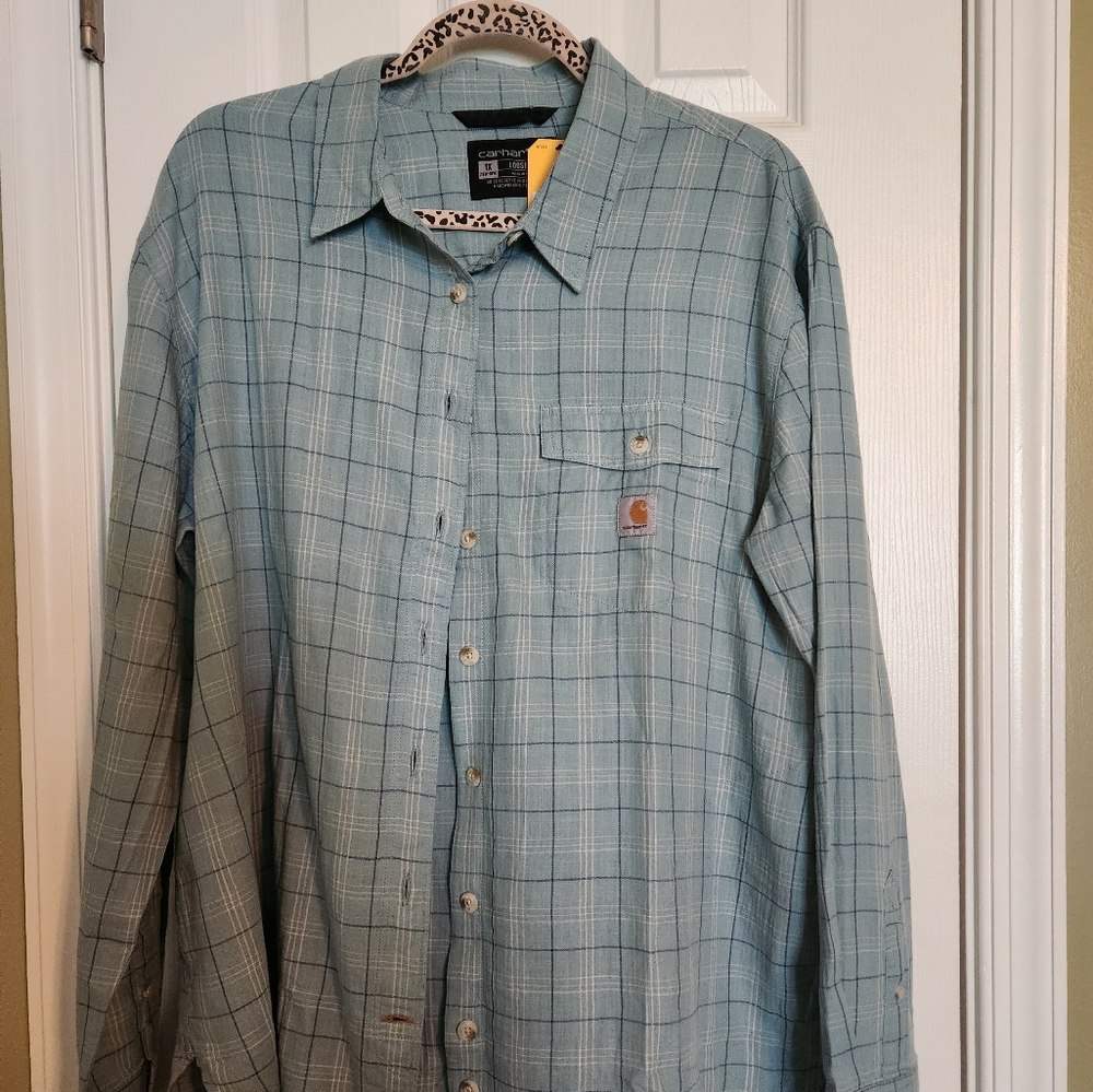 Women's Loose Fit Carhartt Button Down NWT